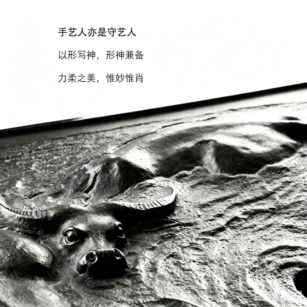 牛轉乾坤 天然烏金石茶盤