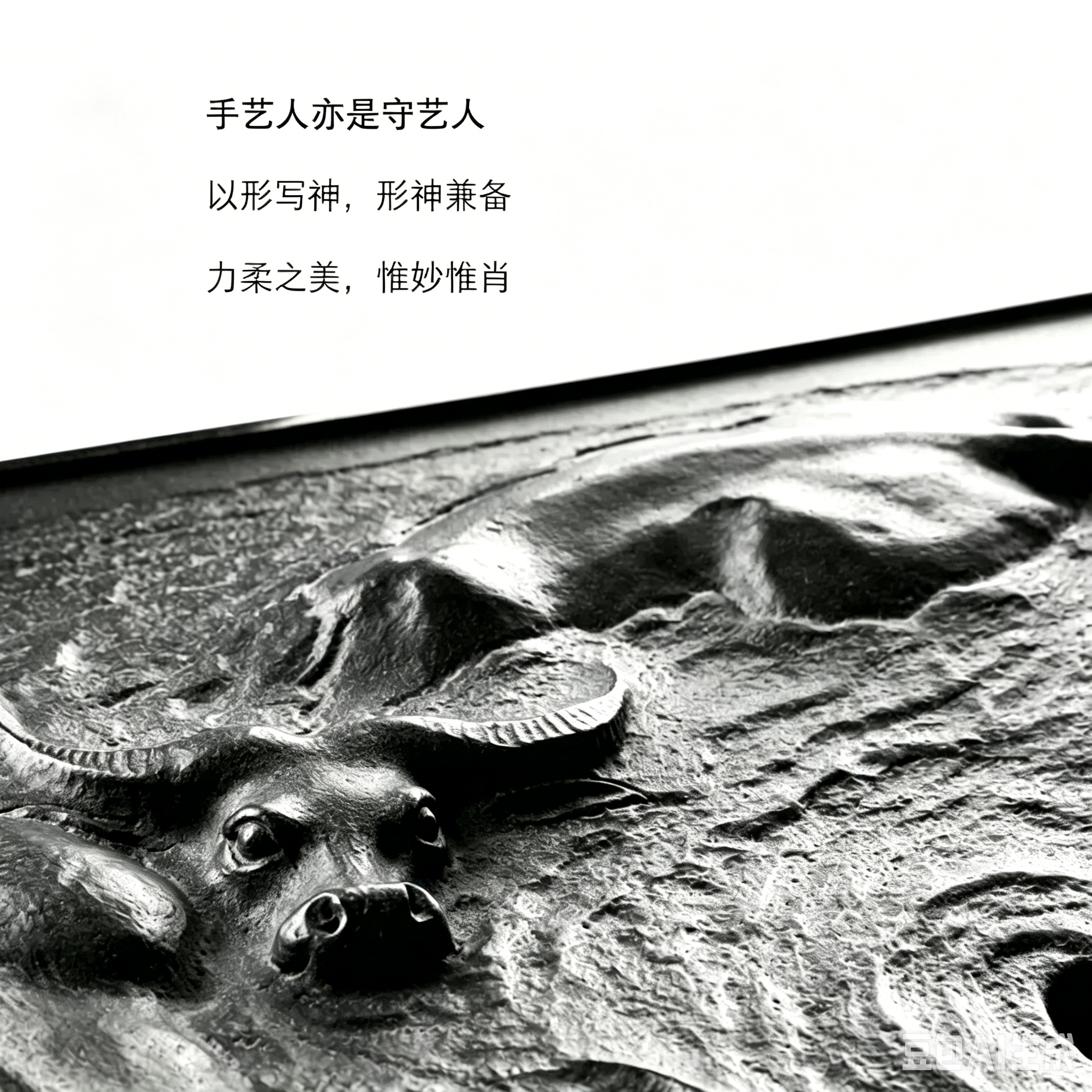 牛轉乾坤 天然烏金石茶盤