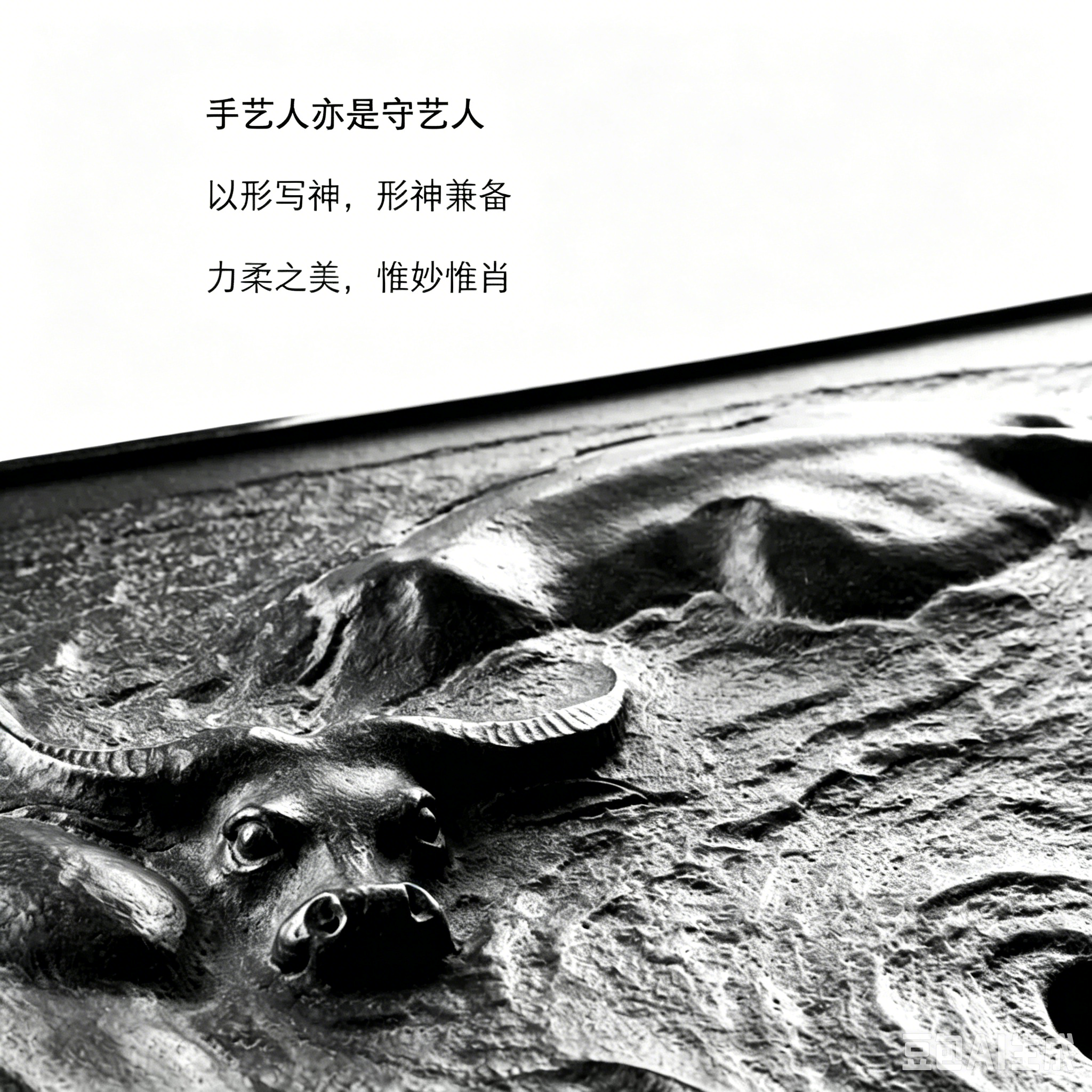 牛轉乾坤 天然烏金石茶盤