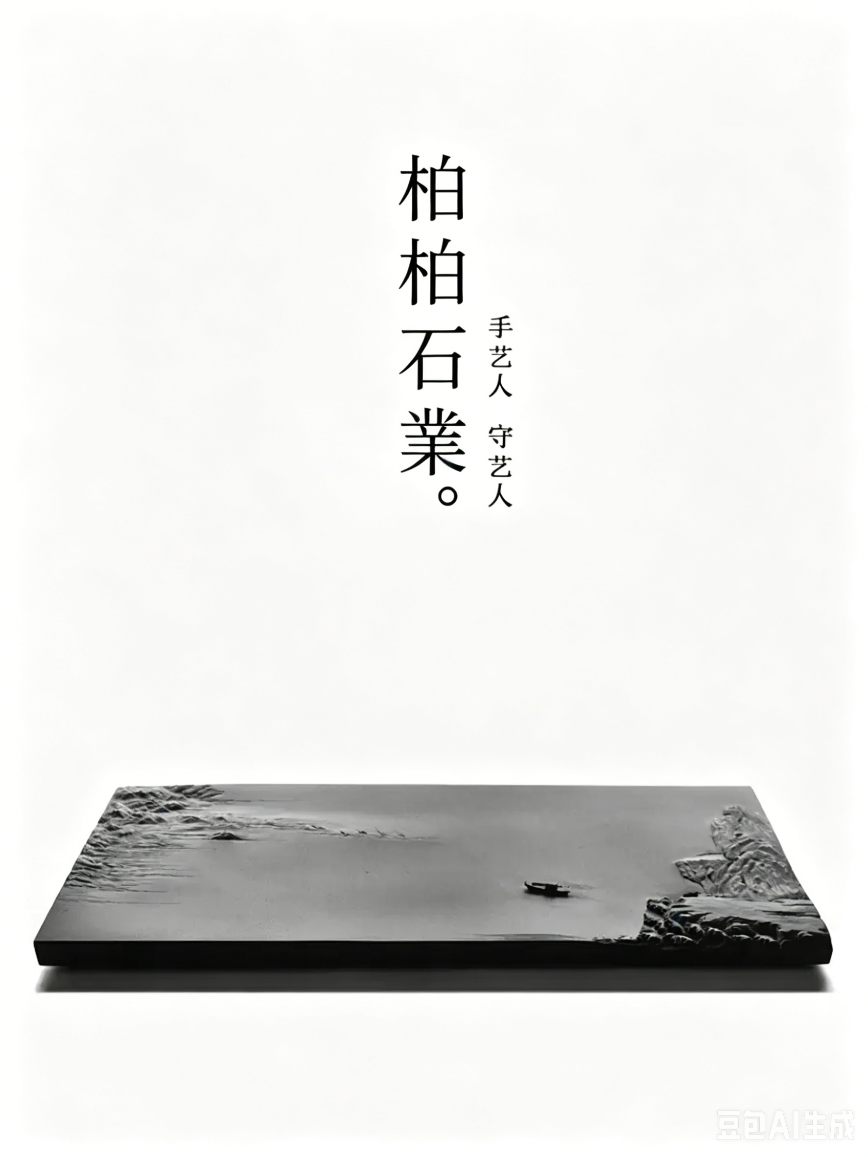 赤壁 天然烏金石茶盤