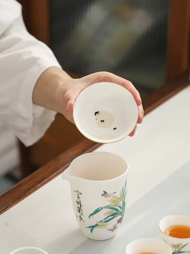 室雅蘭香 羊脂玉茶具禮盒